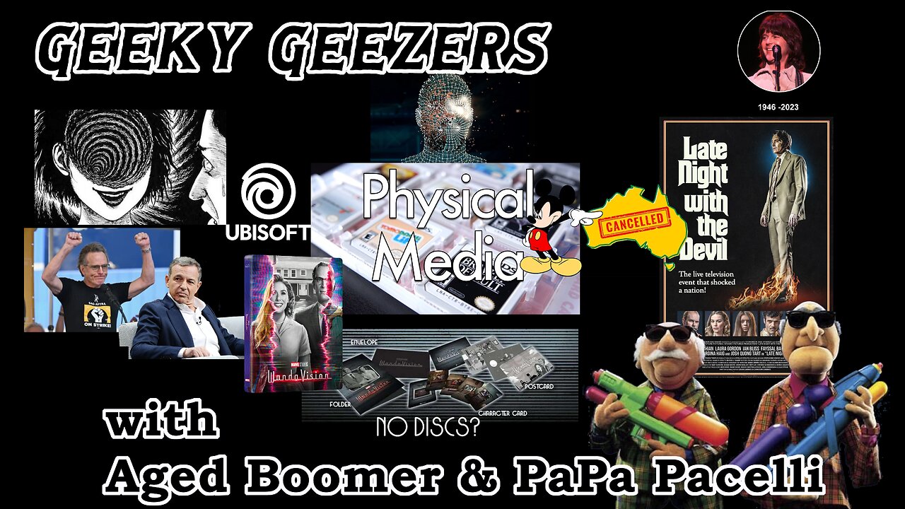Geeky Geezers - Late Night With the Devil, Uzumaki trailer, death of physical media