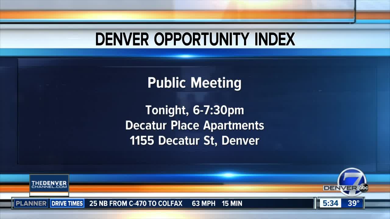 Denver Opportunity Index public meeting