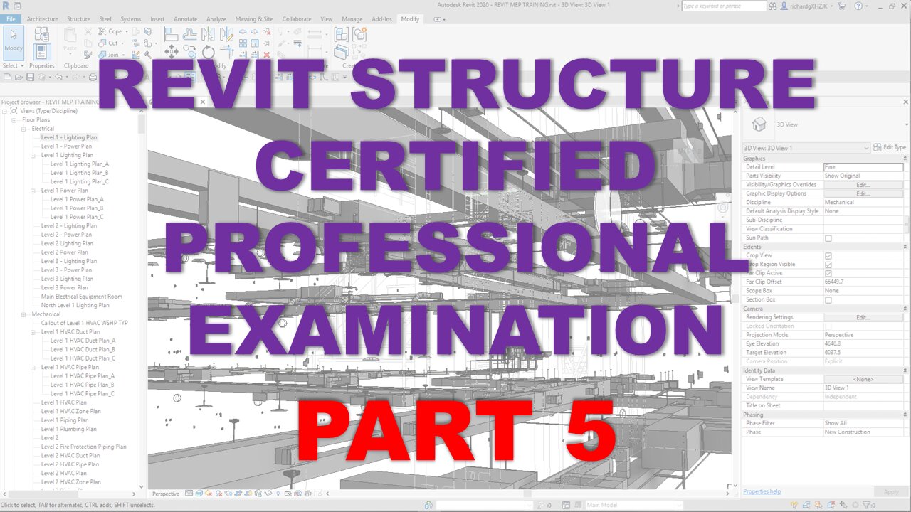 Autodesk Revit Structure Certified Professional Examination Reviewer – Part 5