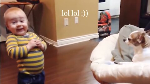 BABIES GREW UP WITH DOGS AND BECAME BEST FRIENDS