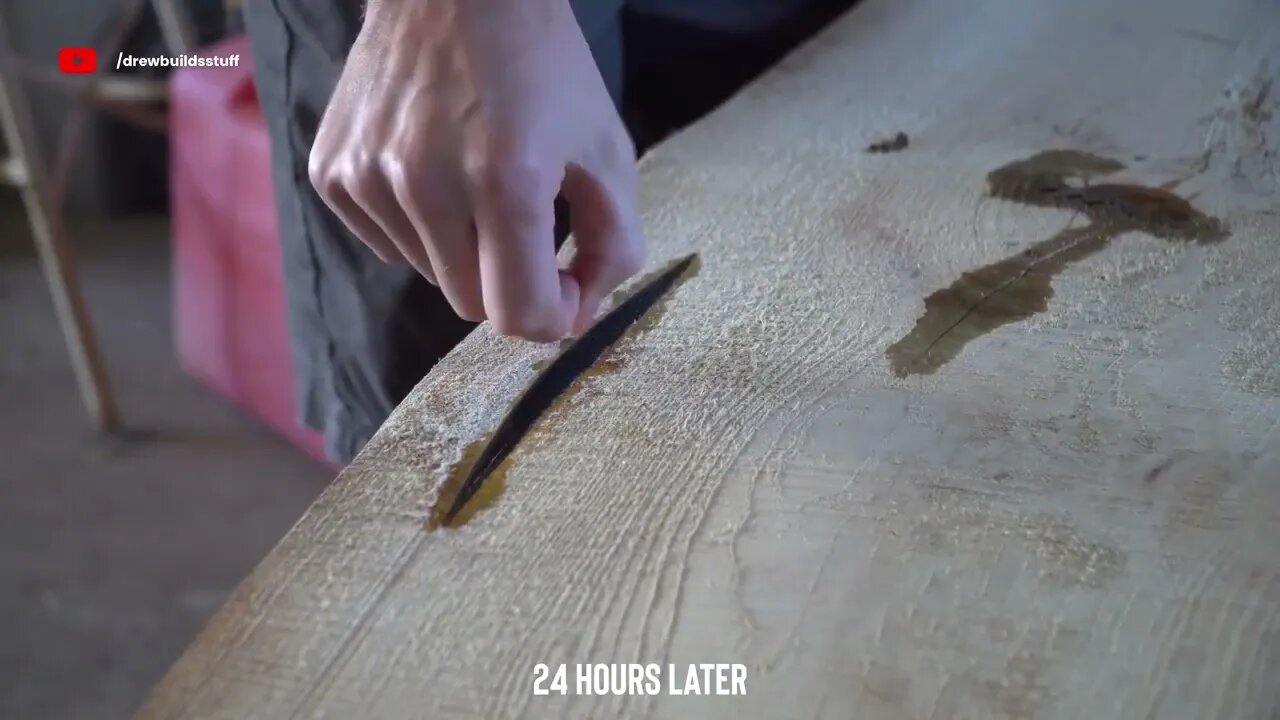 I built a River Table with a REAL RIVER In It