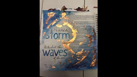 Let's Bible Journal Matthew 8 (from Lovely Lavender Wishes)
