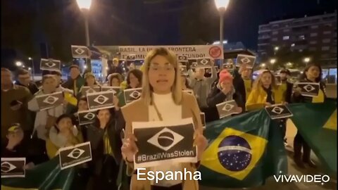 De Madrid Espanha em apoio ao Brasil