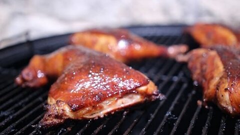 BBQ Chicken on my WSM