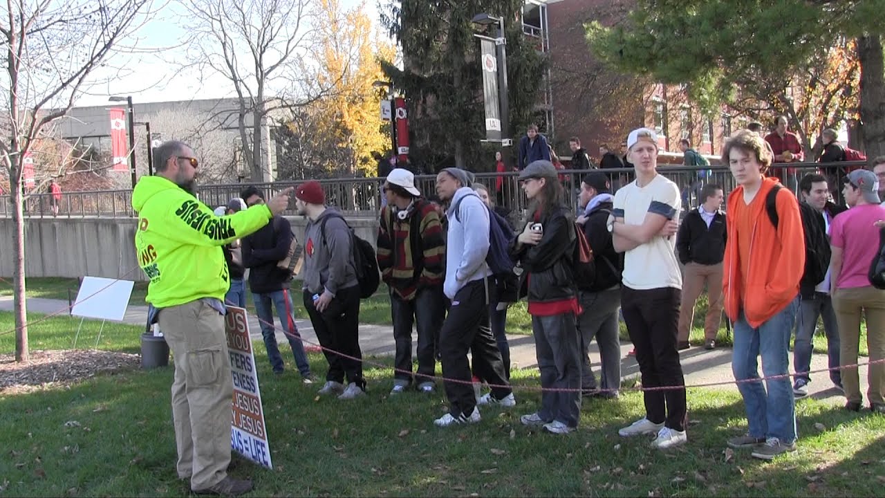 University of Louisville | College Campus Open Air Preaching | Kerrigan Skelly