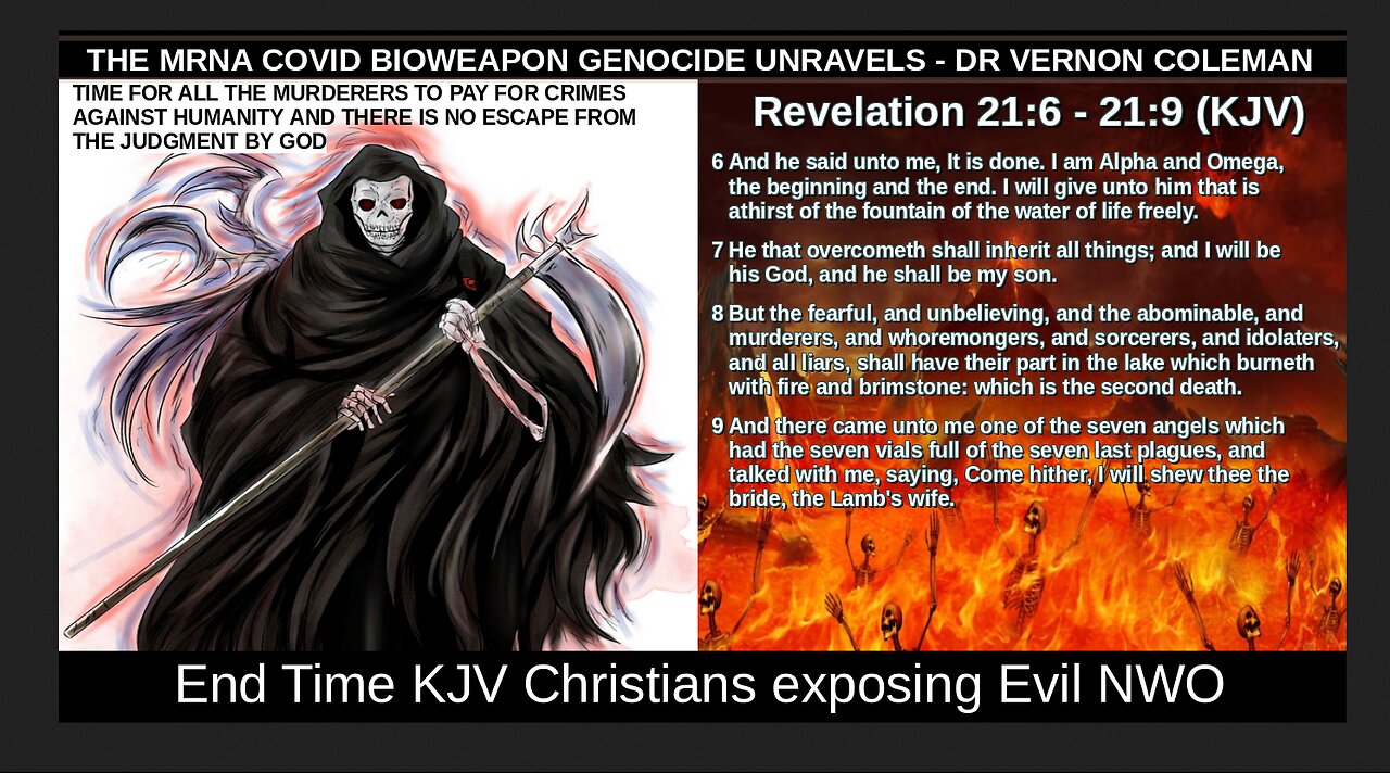 THE MRNA COVID BIOWEAPON GENOCIDE UNRAVELS - DR VERNON COLEMAN