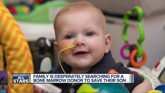 UPDATE: Metro Detroit family looking to find bone marrow match for 6-month-old son