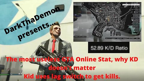 This is why KD does not mean anything in GTA Online - Cheater uses Xlag to get kills
