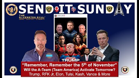 ⚡️SEND IT SUNDAY⚡️45-47 Trump Team America RFK Jr, Elon & More a Force Multiplier. Go Live Tomorrow?