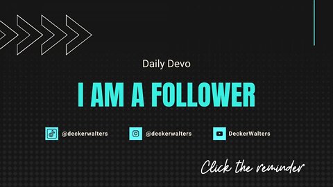Daily Devo Who I am in Christ (D38)