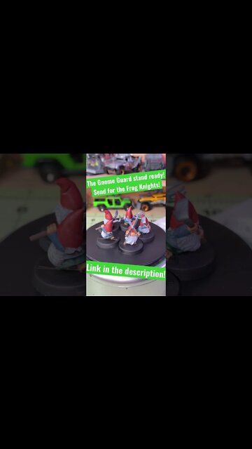 The Gnomes stand ready in the garden. Where are the Frog Knights! #shorts