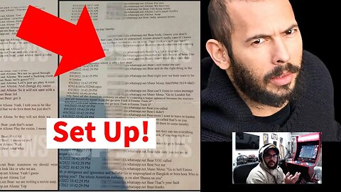 Andrew Tate Set Up Text Messages Show V*ctims Lied WOW Full