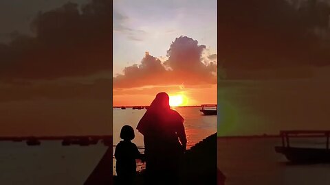 Lihat Sunset Dipantai #youtubeshorts #sunset #pantaitanjungpasir