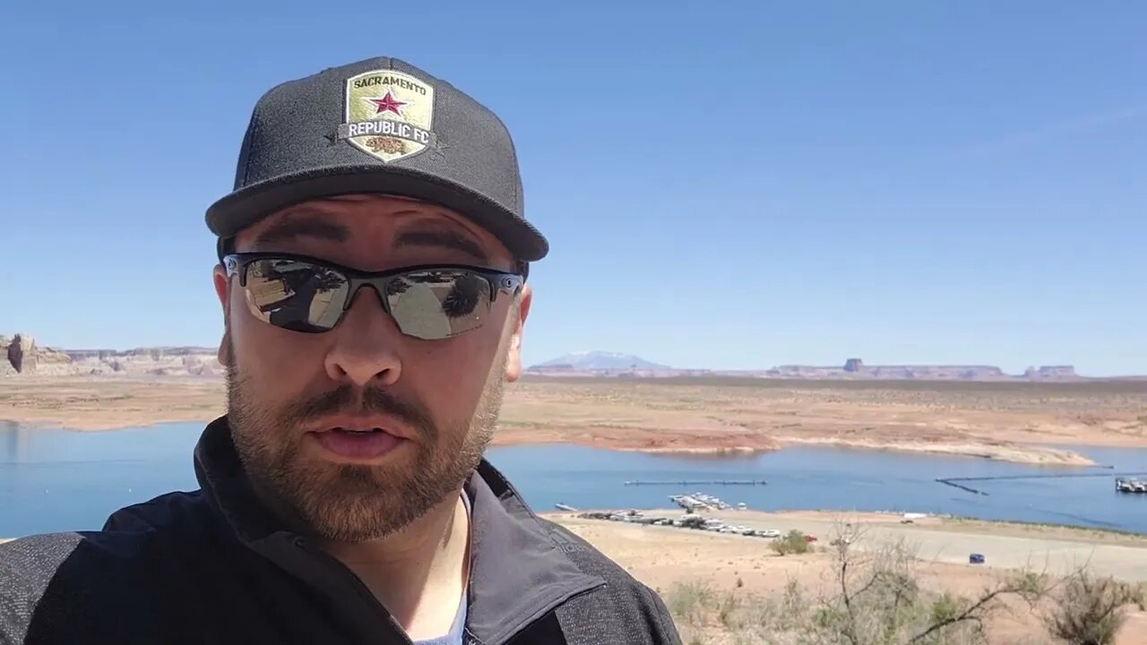In the sunshine at Lake Powell