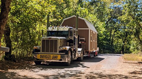 Delivery and Setup of Our 10x20 Lofted Shed