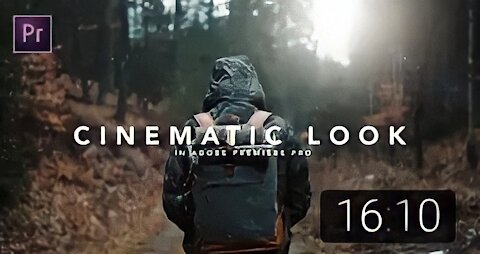 How to get the CINEMATIC LOOK in Premiere Pro Tutorial