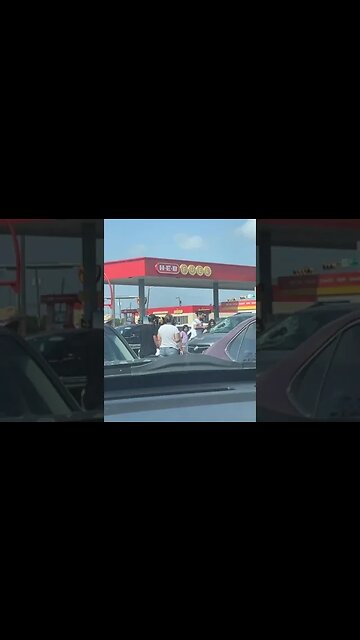 Dramatic video shows a desperate father using any means necessary to rescue his baby...