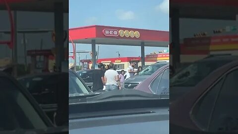 Dramatic video shows a desperate father using any means necessary to rescue his baby...