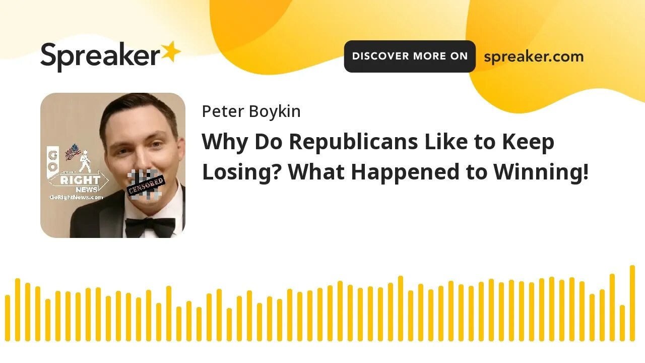 Why Do Republicans Like to Keep Losing? What Happened to Winning!