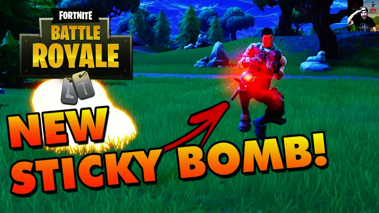 NEW CLINGER Sticky Bomb in Fortnite Battle Royale (Gameplay)