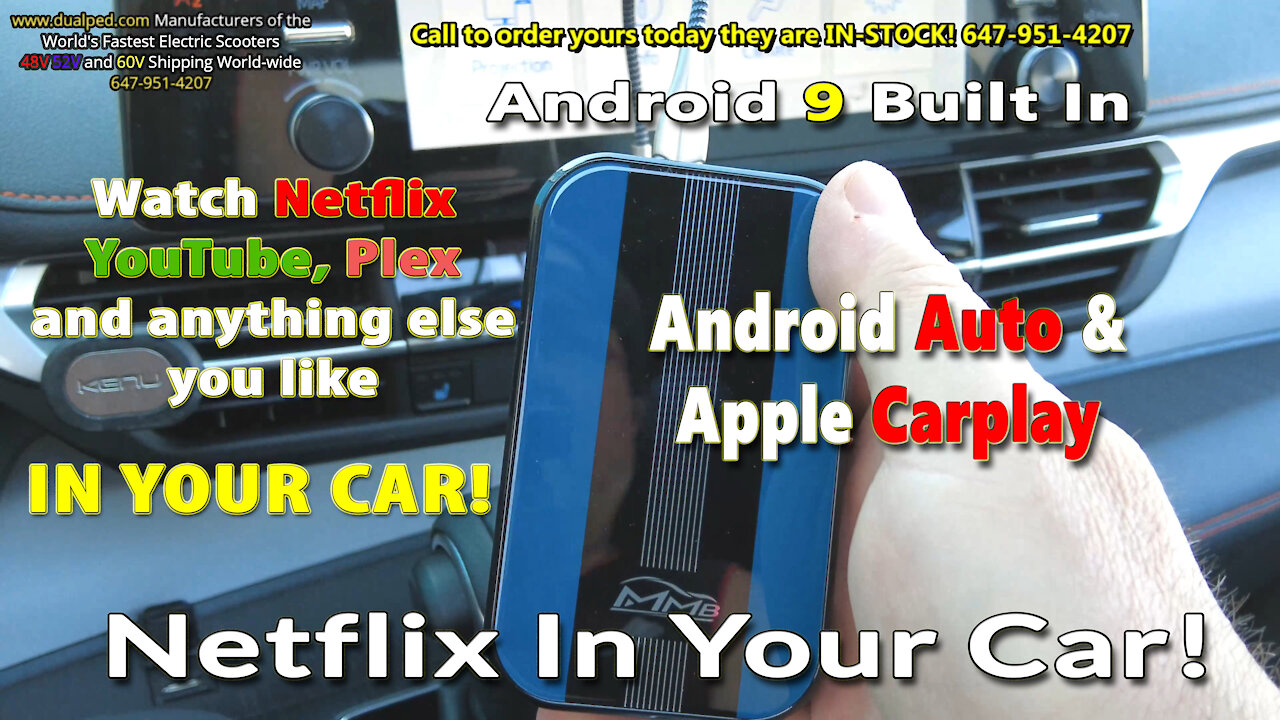 Watch Netflix In Your Car! Watch YouTube and Amazon Prime Video as well with Android 9 MMB 2 Device!