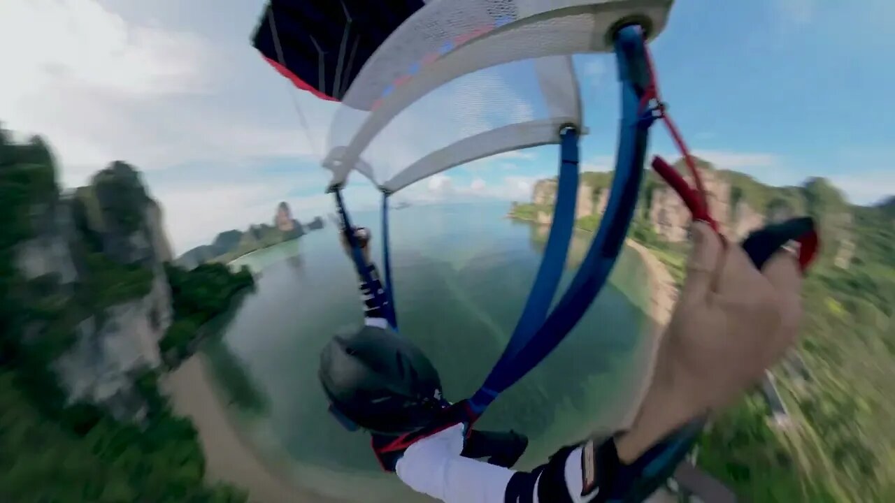 Base Jump in paradise Thailand