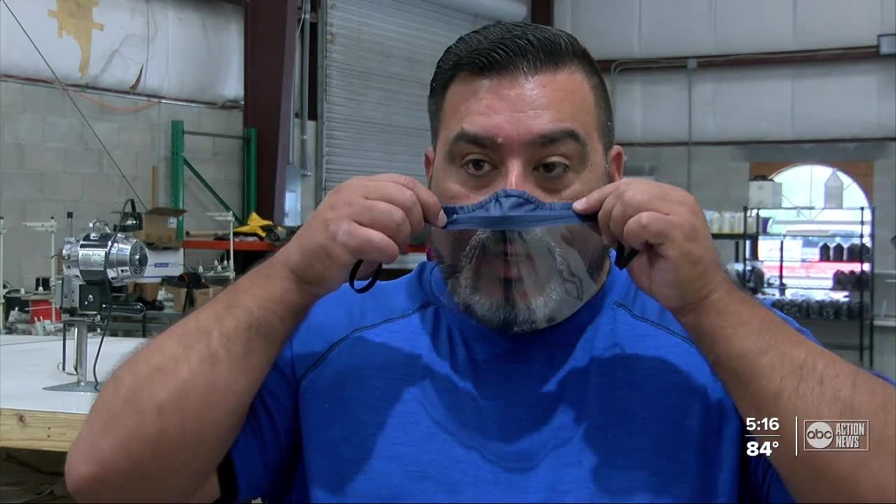 Man makes masks to help people communicate