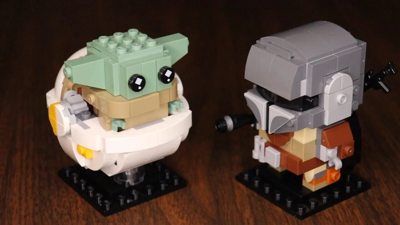 LEGO Brick Headz the child Mandalorian full toy build