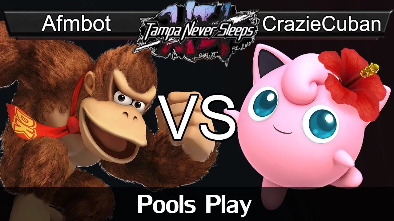 Afmbot (Donkey Kong) vs. CrazieCuban (Toon Link & Jigglypuff) - Pools Play - TNS 6