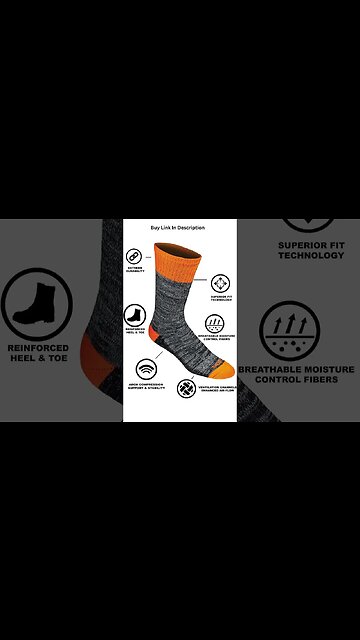 Men's Moisture Control Crew Socks #shorts #socks #mensclothing #amazonmusthave
