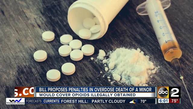 New bill holds drug dealers accountable for role in overdose death of a minor