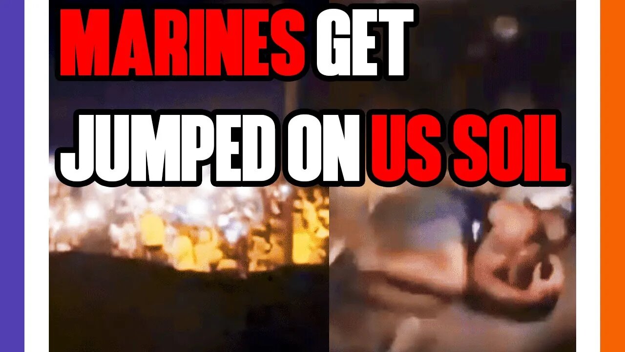 Group of Young Thugs Beat Up US Marines 🟠⚪🟣 NPC Crime