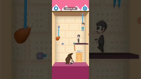 rescue cut rope puzzle 😎 #shorts