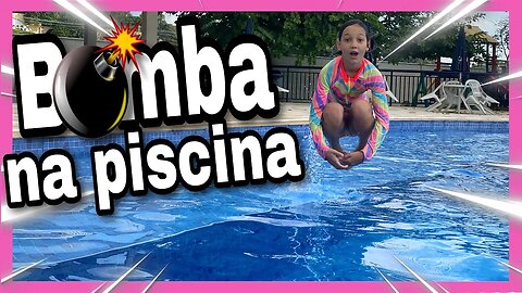 BOMBA NA PISCINA o DESAFIO! 3 irmãs demais