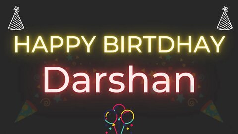 Happy Birthday to Darshan - Birthday Wish From Birthday Bash