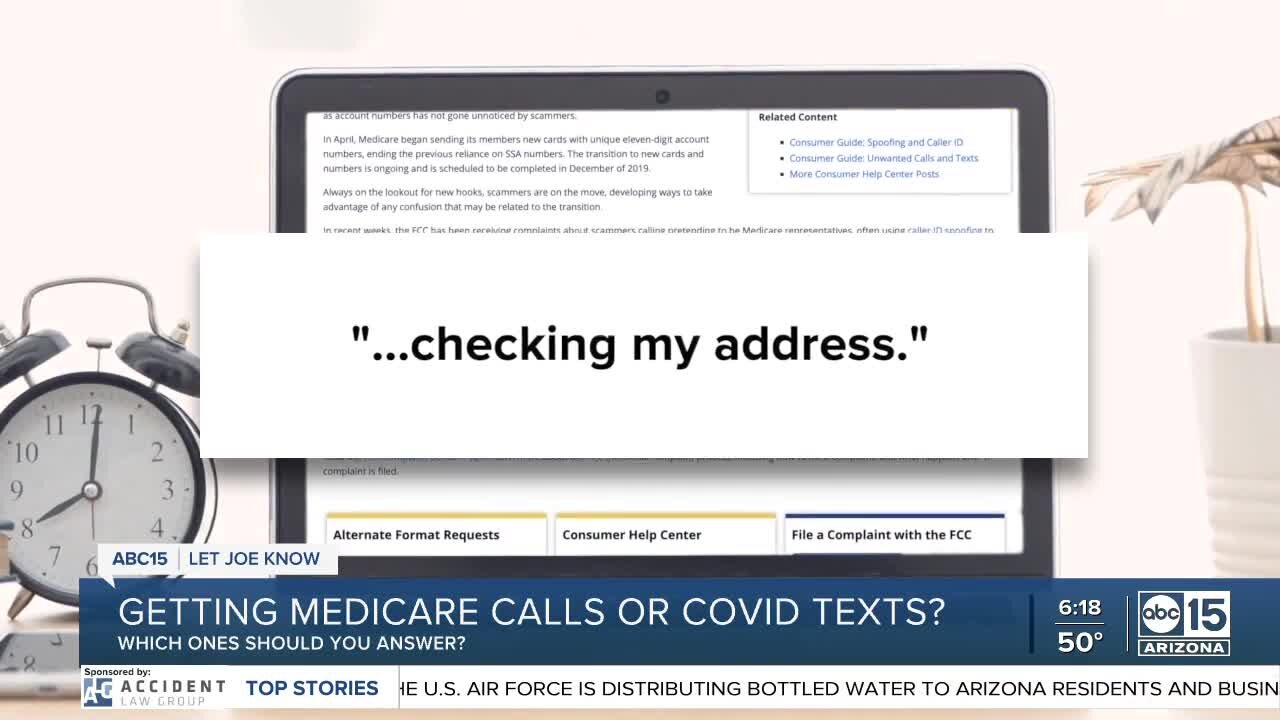 Arizonans getting suspicious Medicare and COVID-19 texts