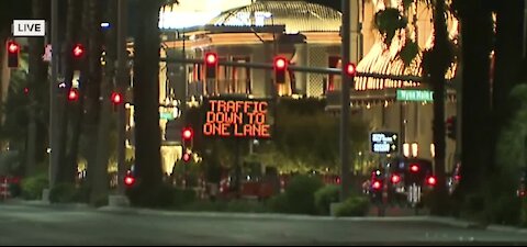 Construction on Las Vegas Strip