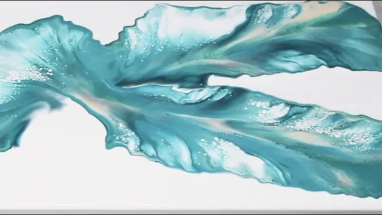 #55♐BEAUTIFUL TURQUOISE ACRYLIC PAINT BLOWOUT For December☮