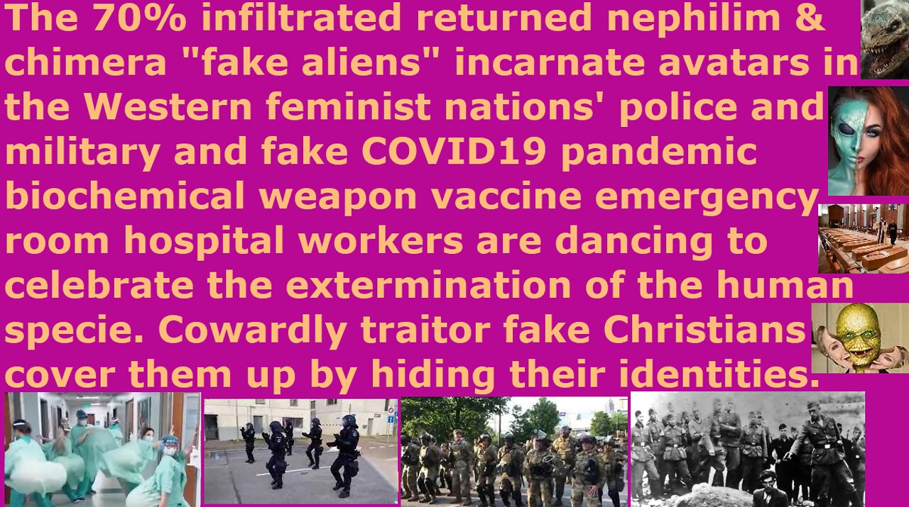 Silent fake Christian cowardly traitors condone 70% infiltration of police & military & hospitals