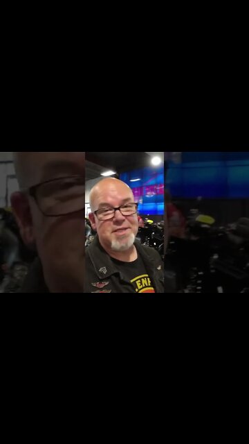 Fitting in at bike night...