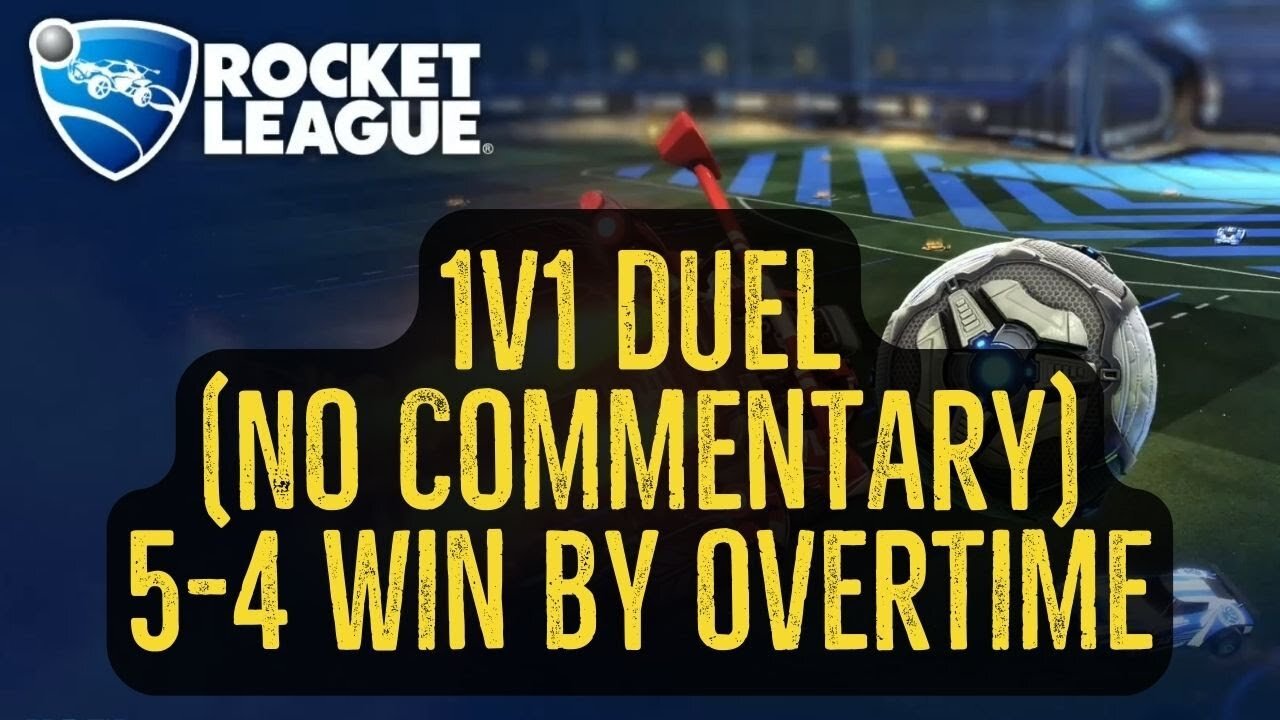 Let's Play Rocket League Gameplay No Commentary 1v1 Duel 5-4 Win by Overtime