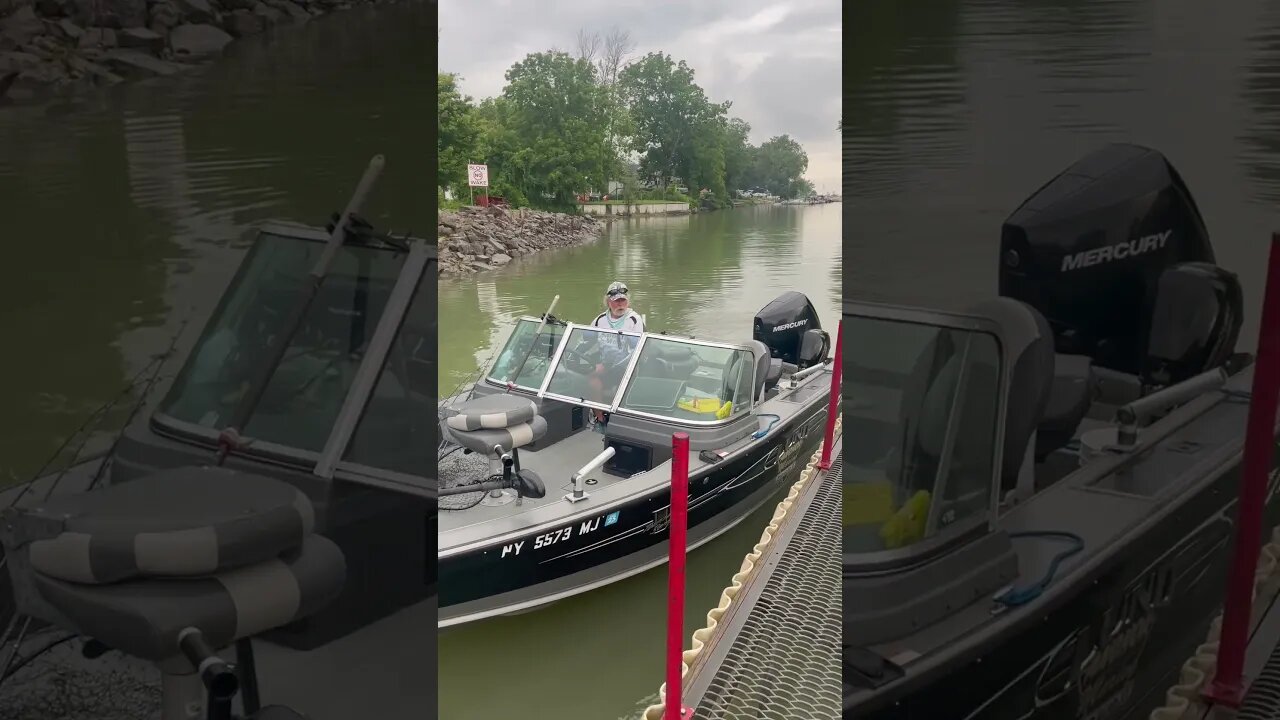 Use your boat brakes when pulling up to the dock! #fishing #fishingmethods