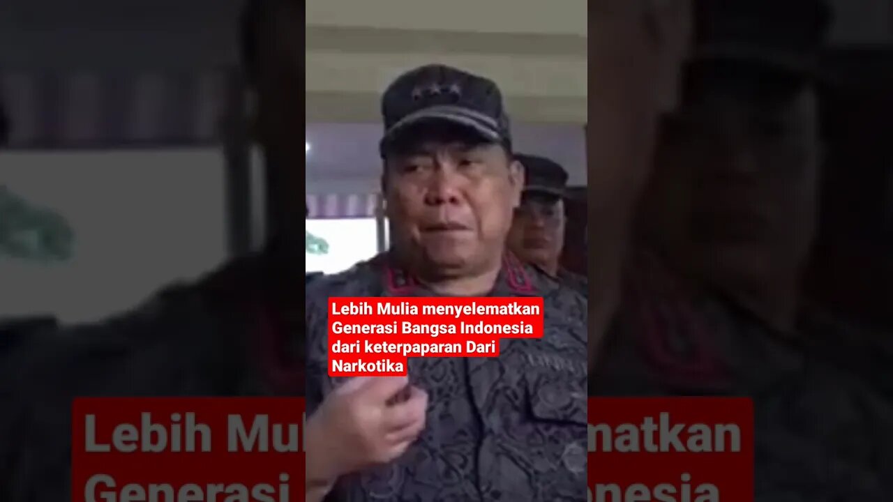 Lebih Mulia menyelematkan Generasi Bangsa Indonesia dari keterpaparan Dari Narkotika #warondrugs