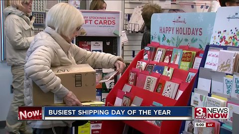 Monday marks the peak of the shipping season for US Postal Service