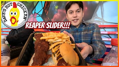 Reaper Slider Challenge at Dave's Hot Chicken!!! SUPER SPICY! (Vlog)