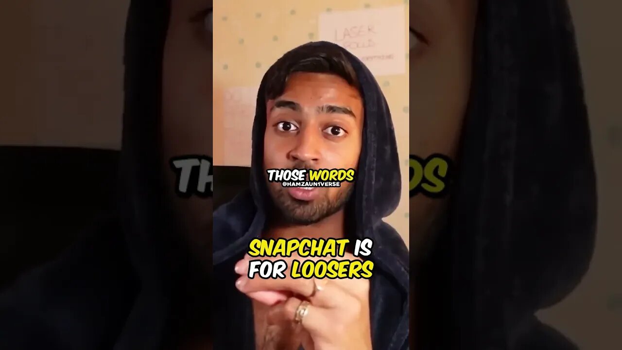 Snapchat Is Cringe & So Are You #hamza #hamzashorts #shorts #shortsviral #shortsvideo #shortsyoutube