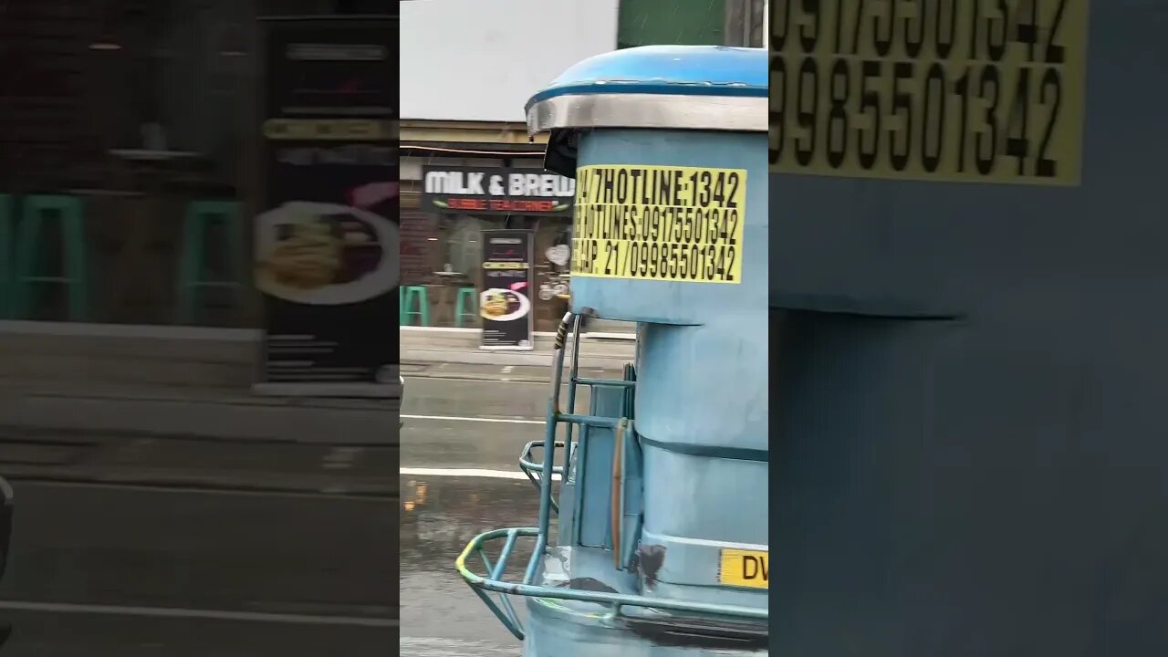 Jeepney in the Rain #shorts #short #shortvideo #shortsvideo