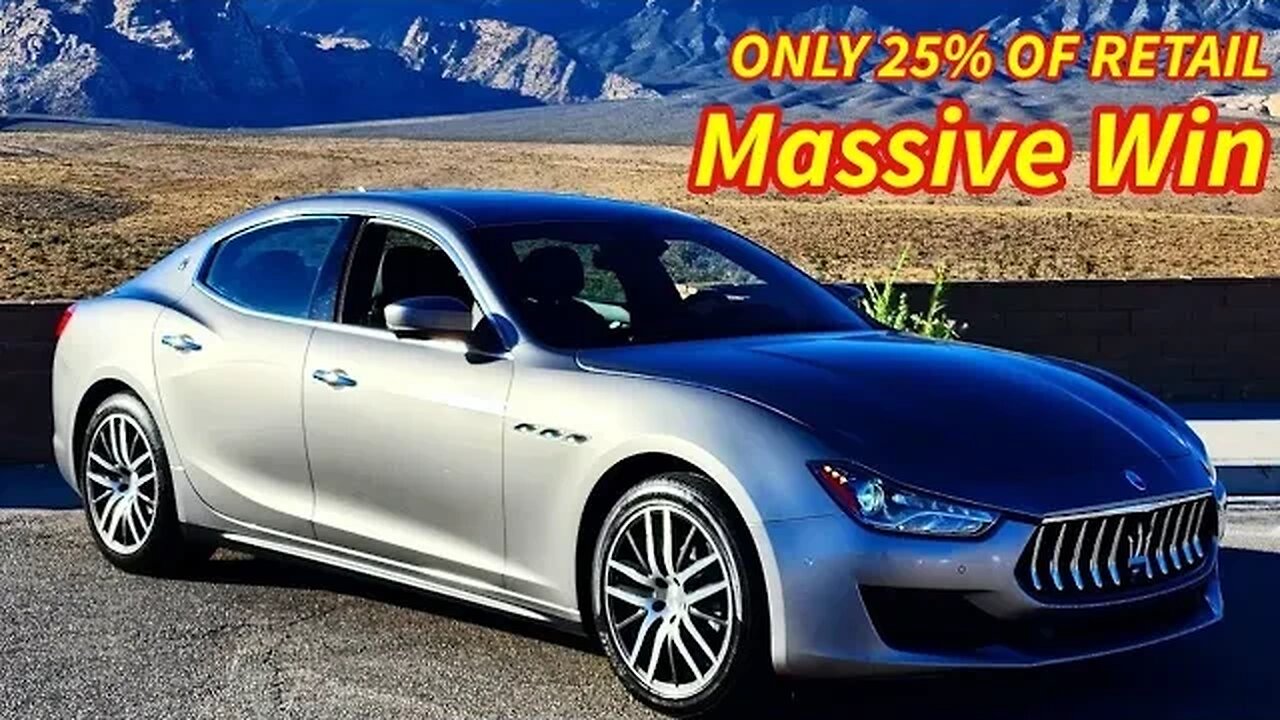 I Won A 2019 Maserati Ghibli at Auction Massive Win