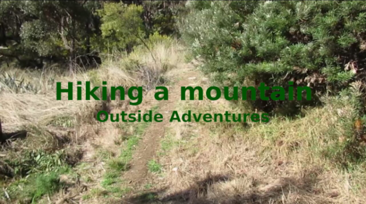 Hiking a mountain: Outside Adventures