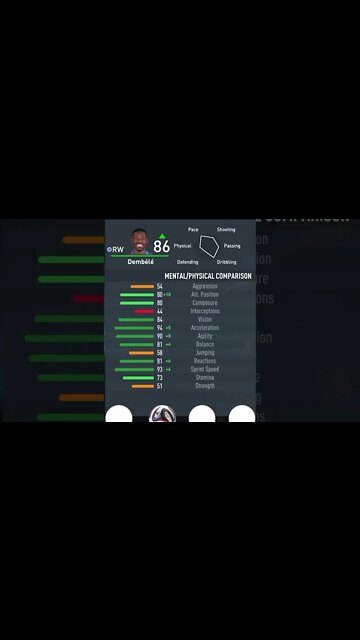 FIFA 23 - PLAYER’S ATTRIBUTES — DEMBELE — BARCELONA